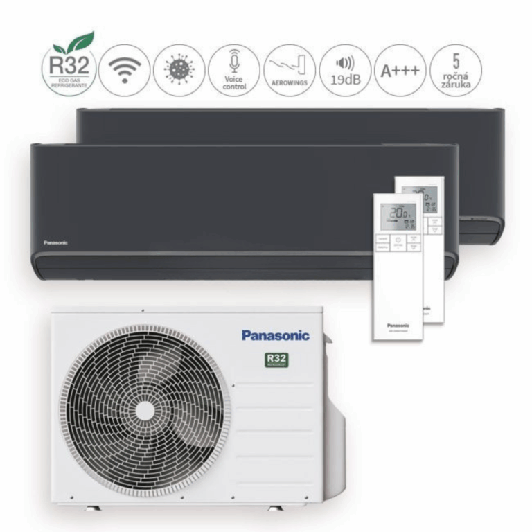 PANASONIC ETHEREA 2,0kW + 2,0kW (grafitová sivá)