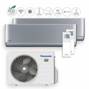 PANASONIC ETHEREA 3,5kW + 3,5kW (strieborná)