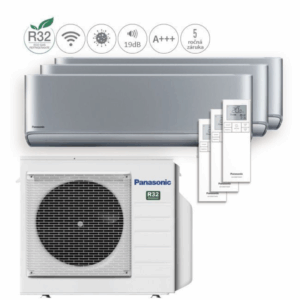 PANASONIC ETHEREA 2,0kW + 2,0kW + 2,0kW (strieborná)