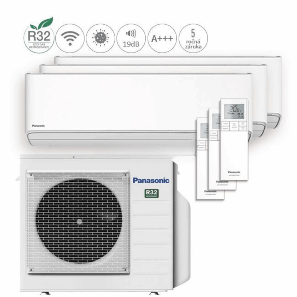PANASONIC ETHEREA 2,5kW + 2,5kW + 2,5kW (biela)