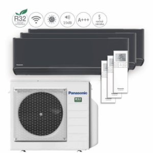 PANASONIC ETHEREA 2,0kW + 2,0kW + 2,0kW (grafitová sivá)