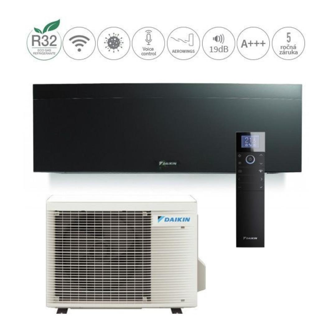 Daikin Emura 3 2,5kW FTXJ25AB + RXJ25A (čierna)