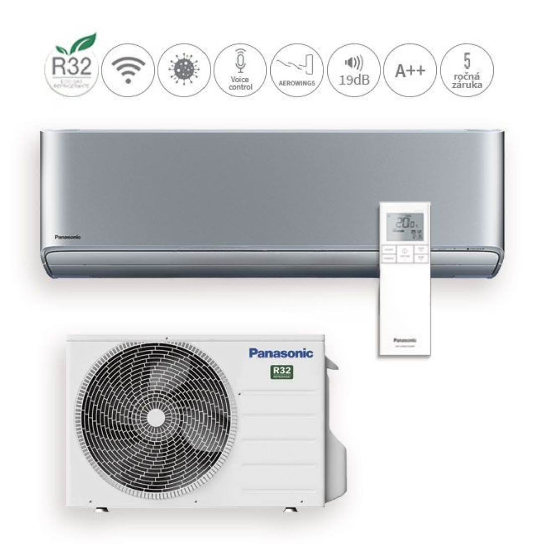 PANASONIC ETHEREA 2kW KIT-XZ20ZKE (strieborná)